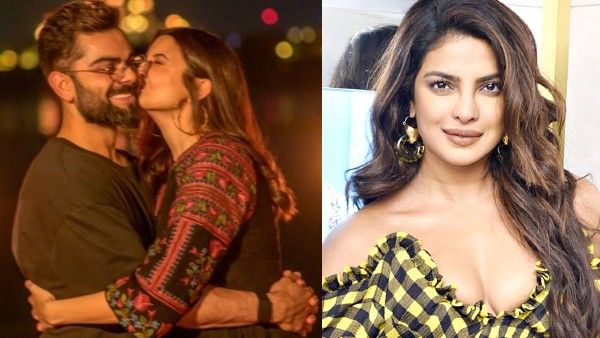 Virat Kohli Gets A Birthday Kiss From Anushka Sharma; Priyanka Chopra Reacts To Their Pictures