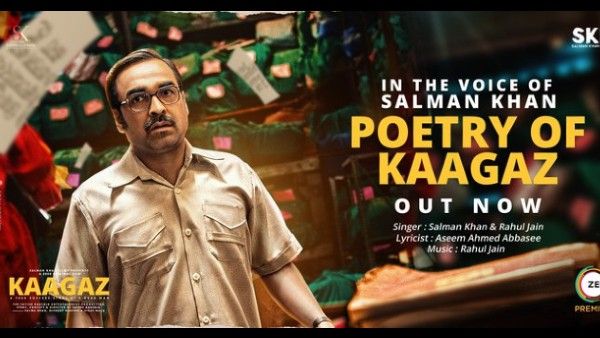 Poetry Of Kaagaz Video: Salman Khan Lends His Voice For The First Time For A Poem