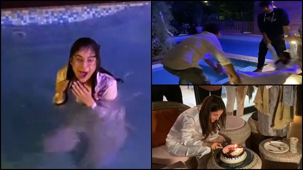 Shehnaaz Gill Celebrates Her 27th Birthday With Sidharth Shukla; BB 13 Winner Throws Her Into Pool [Videos]