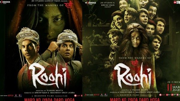Roohi First Look Posters: Janhvi Kapoor Sets Out To Haunt Grooms Rajkummar & Varun With Her Spooky Avatar