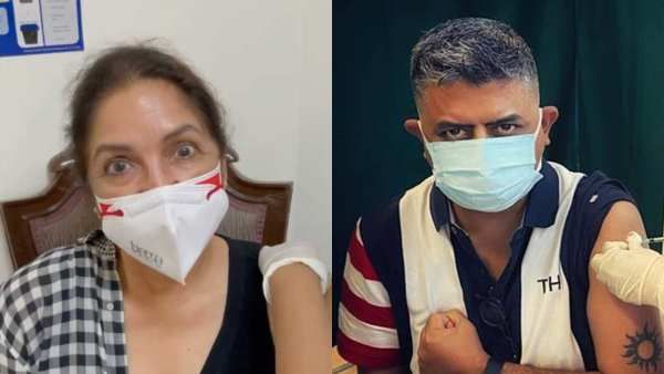 Scared Neena Gupta Yells ‘Mummy' As She Gets The First Dose Of COVID-19 Vaccine; Gajraj Rao Follows Suit