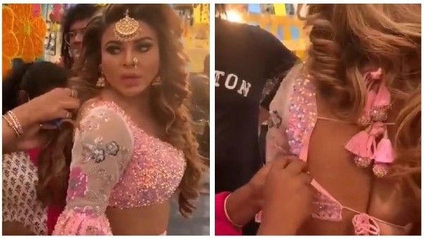Rakhi Sawant Suffers Wardrobe Malfunction Before Holi Performance; Says '& People Tell We Create Controversy'