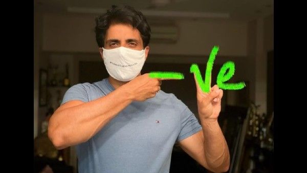 Sonu Sood Tests Negative For COVID-19; Posts Masked Up Picture To Share The News
