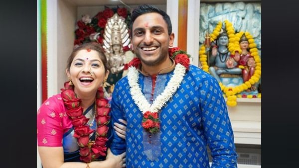 Sonalee Kulkarni Ties The Knot With Fiancé Kunal Benodekar In A Temple In Dubai; See Wedding Pictures