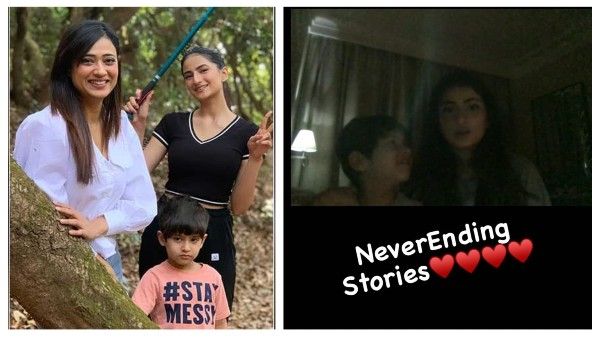 Shweta Tiwari Shares Video Call Pic With Her Kids After Abhinav Kohli Questioned His Son's Whereabouts