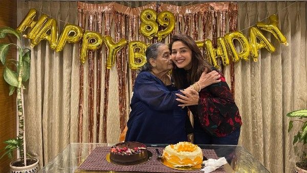 Madhuri Dixit Wishes Mother On Her Birthday With A Heartfelt Note And Video; Shares Birthday Celebration Pic