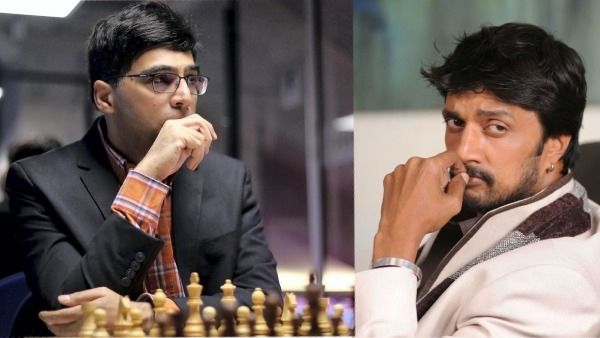Kiccha Sudeep Throws A Challenge To Indian Chess Grandmaster Vishwanathan Anand