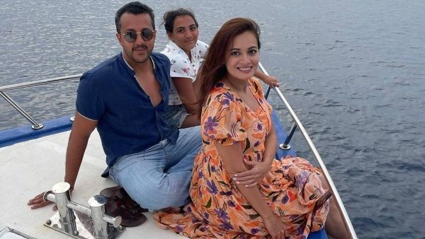 Dia Mirza Shares Unseen Pictures From Maldives With Husband Vaibhav Rekhi & His Daughter Samaira