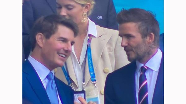 Tom Cruise And David Beckham's Camaraderie At The Euro Cup Finals Is Unmissable