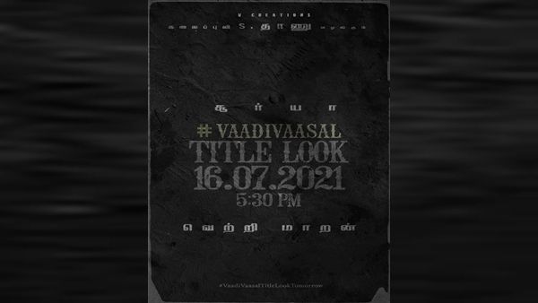 Suriya’s Vaadivaasal Title Look To Be Out Tomorrow At THIS Time