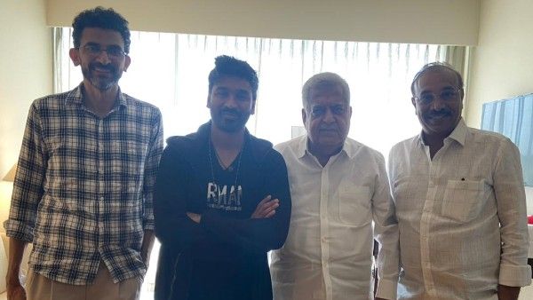 Sekhar Kammula And Producers Of Sree Venkateswara Cinemas Llp Meet Superstar Dhanush