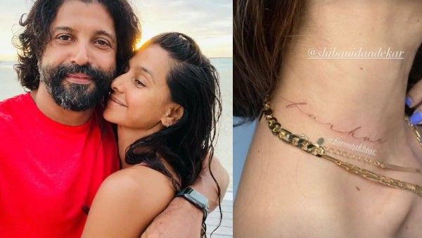 Shibani Dandekar Gets Boyfriend Farhan Akhtar's Name Inked On Her Neck