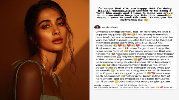 Beast: Pooja Hegde Feels Excited To Be Doing Tamil Film After A Long Time