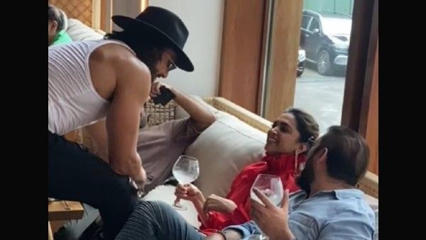 Ranveer Singh Leaves Deepika Blushing With His Dance Moves At Mom Anju Bhavnani's Birthday Bash