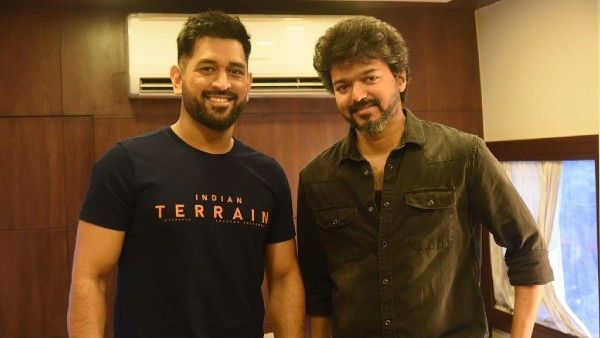 Mahendra Singh Dhoni Meets Vijay On The Sets Of Beast; See Pics And Videos