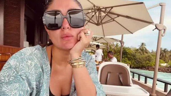 Kareena Kapoor Poses With Jeh’s Empty High Chair During Beach Vacation, Asks 'Where's My Baby?'