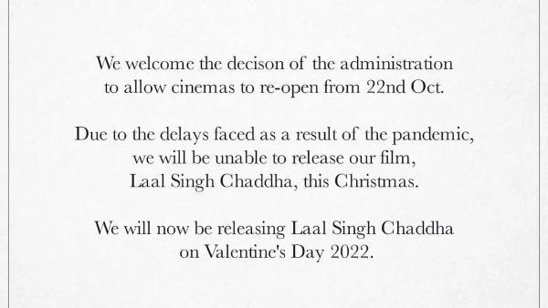 Aamir Khan To Release Laal Singh Chaddha In Cinemas On Valentine’s Day, 2022!