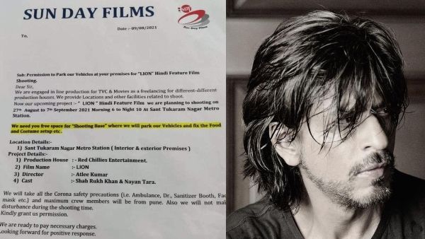 Shah Rukh Khan's Next Directed By Atlee Is Titled 'Lion', Suggests A Leaked Letter!