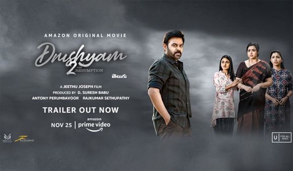 Amazon Prime Video Premieres The Trailer For Drushyam 2, Starring Venkatesh Daggubati