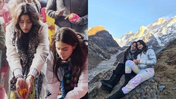 Sara Ali Khan & Janhvi Kapoor Visit Kedarnath Temple, Seek Blessing Together