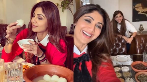 Diwali 2021: Shilpa Shetty Enjoys A Lavish Feast Of Chole Bhature, Gol Gappe And Rasgullas