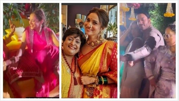 Ankita Lokhande Is All Smiles As She Gets Her Mehndi Done; Vicky Jain Dances His Heart Out