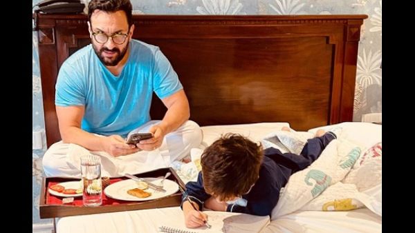 Kareena Kapoor Khan Shares An Adorable Picture Of Saif Ali Khan And Taimur Ali Khan, Calls Them 'My Mornings'