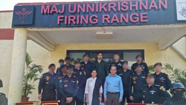 Adivi Sesh And Major Sandeep Unnikrishnan’s Parents Visit NSG Camp Named After The Martyr