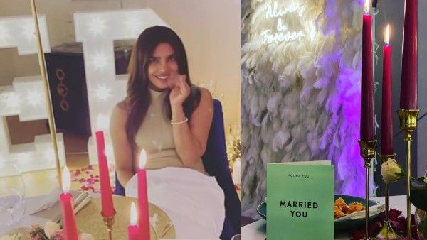 Priyanka Chopra And Nick Jonas Enjoy Candlelit Dinner On Their Third Anniversary; Here's A Sneak-Peek