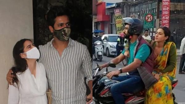 Vicky Kaushal's Pic With Sara Ali Khan On Bike From Indore Shoot Goes Viral