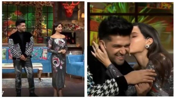 The Kapil Sharma Show: Nora Fatehi Kisses Rumoured Boyfriend Guru Randhawa On His Cheeks