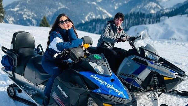 Sara Ali Khan Holidays With Brother Ibrahim Ali Khan In Kashmir, Enjoys Snow Jet Skiing