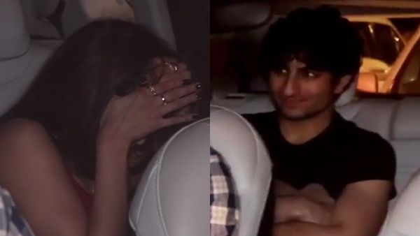 Shweta Tiwari’s Daughter Palak Tiwari Hides Her Face As Paparazzi Spot Her With Ibrahim Ali Khan; Watch Video