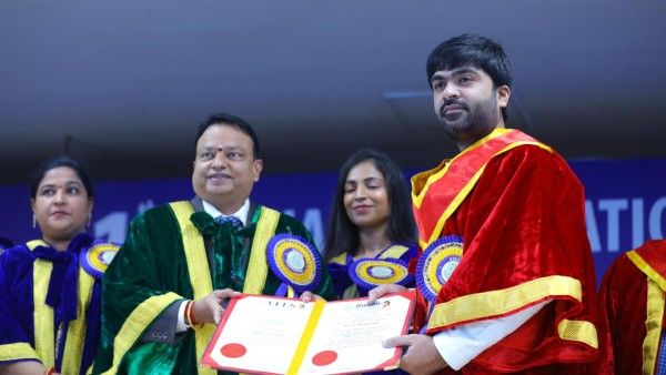 Silambarasan Conferred With Honorary Doctorate By Vels University, Dedicates Honour To Tamil Cinema
