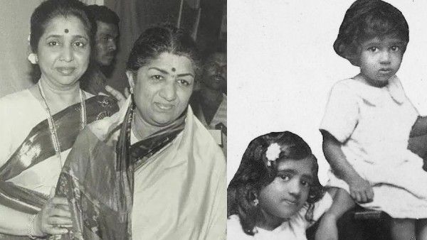 Asha Bhosle Shares Rare Childhood Photo With Lata Mangeshkar; Says 'Bachpan Ke Din Bhi Kya Din The'