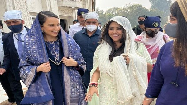 Lock Upp: Kangana Ranaut & Ekta Kapoor Reach Gurudwara Bangla Sahib Ahead Of The ALTBalaji Show