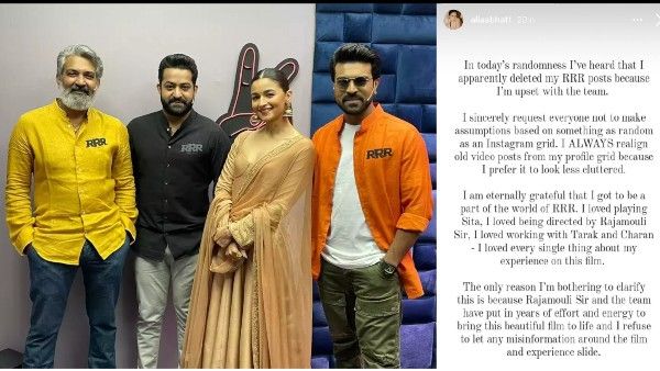 Alia Bhatt Rubbishes Rumoured Rift With SS Rajamouli, Reveals Why She Is Bothering To Clarify