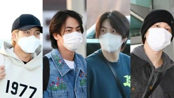 BTS Serve Fashion Goals At The Airport As They Head To LA For Grammy Awards & 2022 Las Vegas Concert