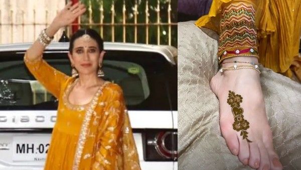 Alia Bhatt-Ranbir Kapoor's Wedding: Karisma Kapoor Flaunts Henna After Attending Couple's Mehendi Ceremony