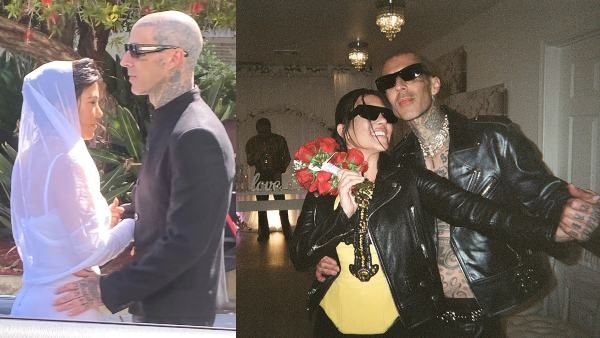 Kourtney Kardashian, Travis Barker Legally Tie The Knot In Santa Barbara After Vegas Nuptials