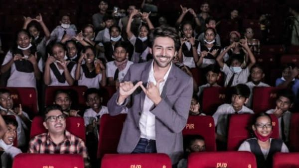 Kartik Aaryan And Bhushan Kumar Host A Special Screening Of Bhool Bhulaiyaa 2 For Kids