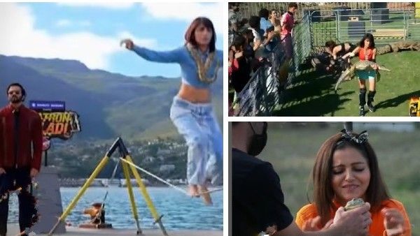 Khatron Ke Khiladi 12 PROMOS: Sriti Walks On Rope With Snake Around Neck; Rubina Asked To Kiss Frog