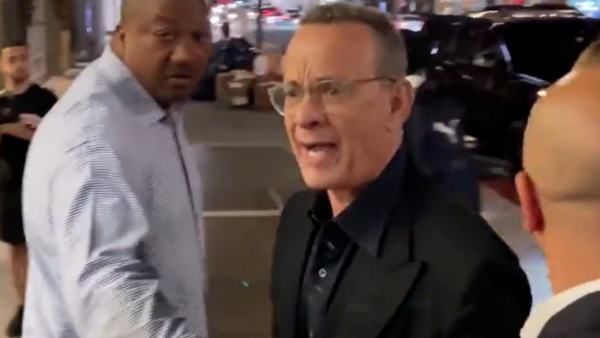 Tom Hanks Yells 'Back The F*** Off' To Fans After They Push Wife Rita Wilson