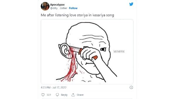 Brahmastra's Kesariya Song Turns Into A Meme Fest Over 'Love Storiyaan' Line In Its Lyrics