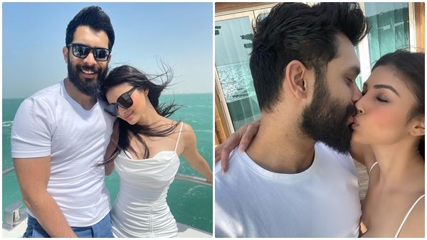 Mouni Roy Wishes Husband Suraj Nambiar On His Birthday By Kissing Him (Pics Inside)