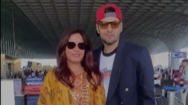 Richa Chadha And Ali Fazal Arrive At Delhi Airport; The Wedding Procession Begins