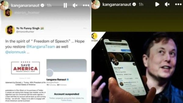 Kangana Ranaut Lauds Elon Musk For Taking Over Twitter; Shares Post Of A Fan Who Wants Her Account Restored