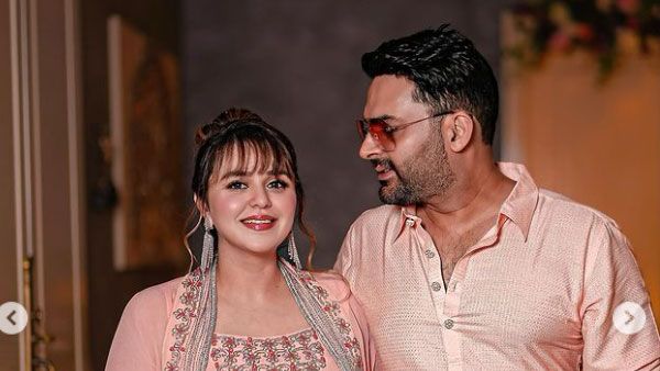 Kapil Sharma Can’t Take His Eyes Off From Wife Ginni Chatrath As They Twin For Diwali; PICS