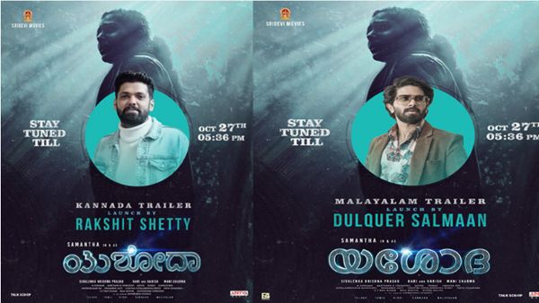 Dulquer Salmaan & Rakshit Shetty To Unveil Samantha Ruth Prabhu's Yashoda Trailer On October 27!