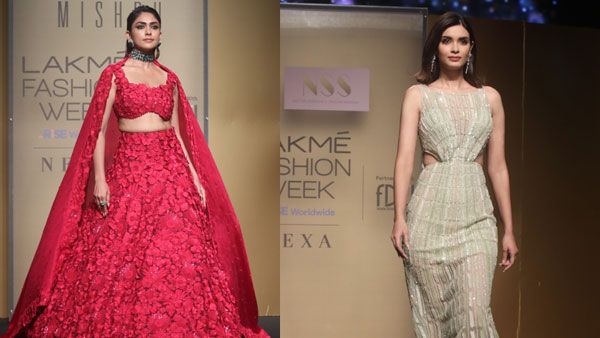 FDCI x Lakmé Fashion Week 2022: Mrunal Thakur & Diana Penty dazzle as they turn showstoppers on the first day